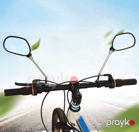 Velosiped və skuter üçün yan güzgü, 2 ədəd, Arxa hissədə işıq qaytarıcı, Ölçü 28 x 8 x 0.6 sm, Çəki 330 q - bikesport_24 — Bakı