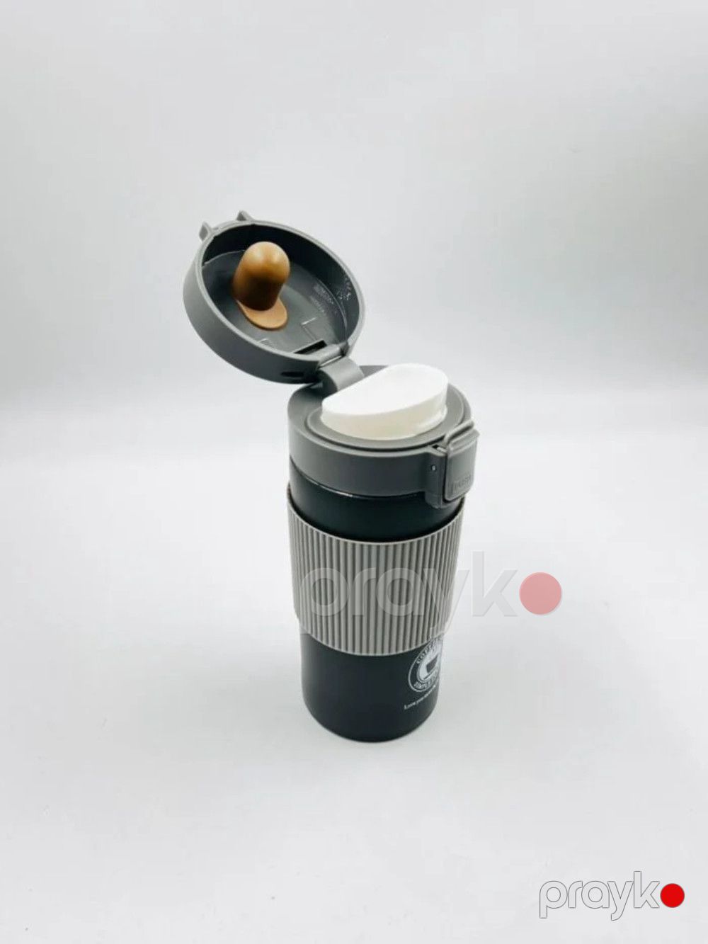 Termo fincan 4562, paslanmayan polad, boz, 350 ml — Mallar, Bakı (3)