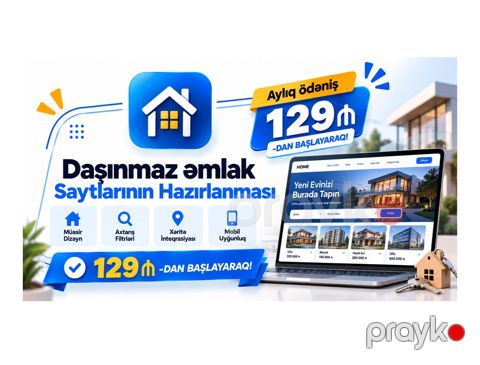 Daşınmaz əmlak saytlarının hazırlanması — Bakı
