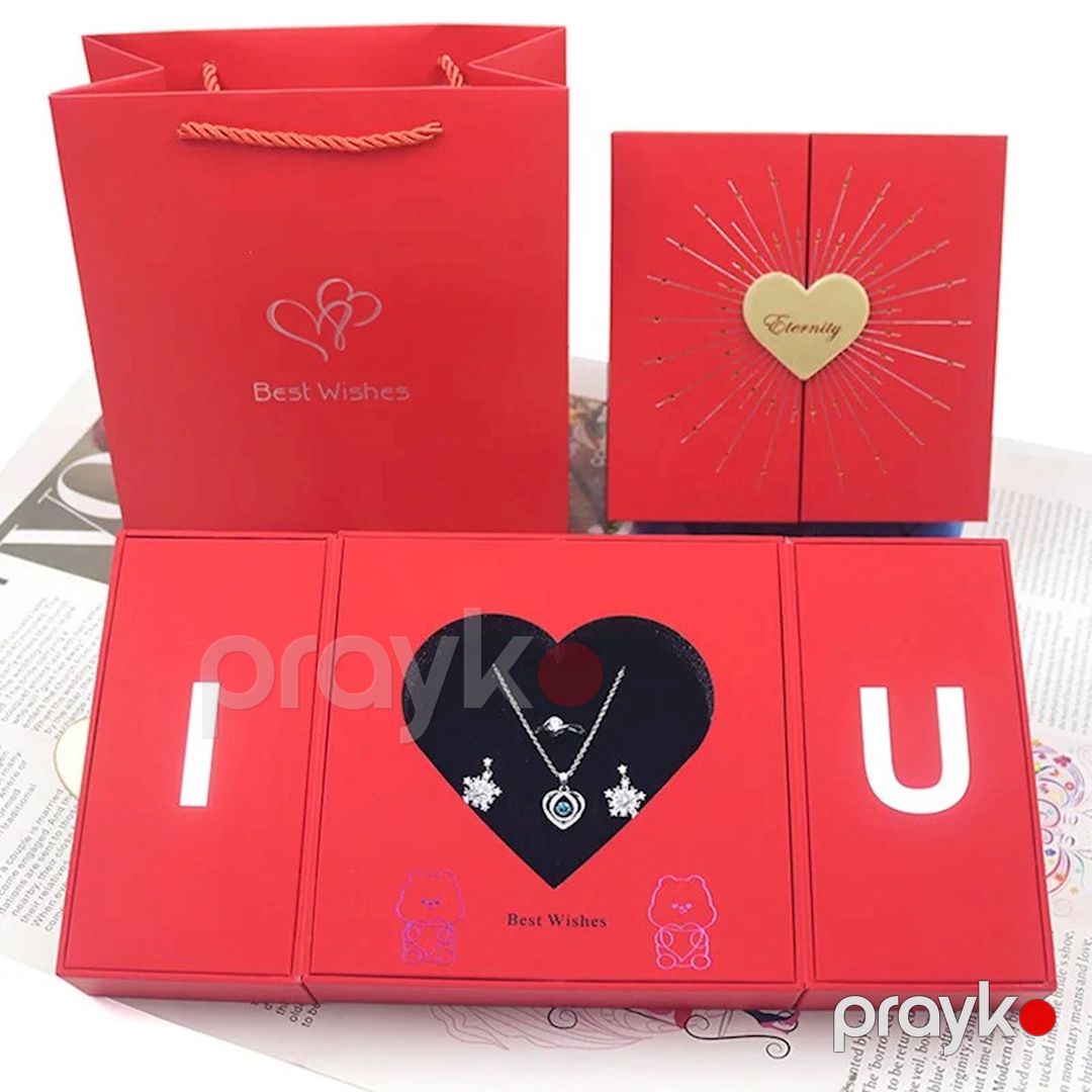 Bəzək üçün qatlanan qutu I Love You ezzy_7961, ürək formasında — Mallar, Bakı (3)