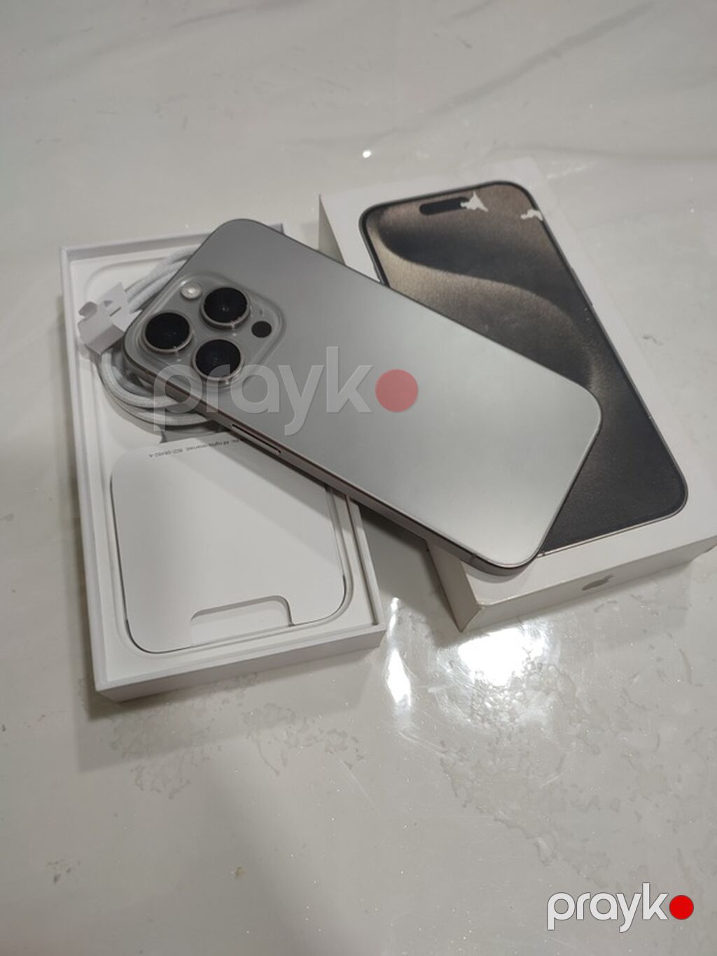 IPhone 15 Pro, 256 GB, Natural Titanium, Zəmanət, Barmaq izi, Face ID — Apple iPhone, Digah (3)