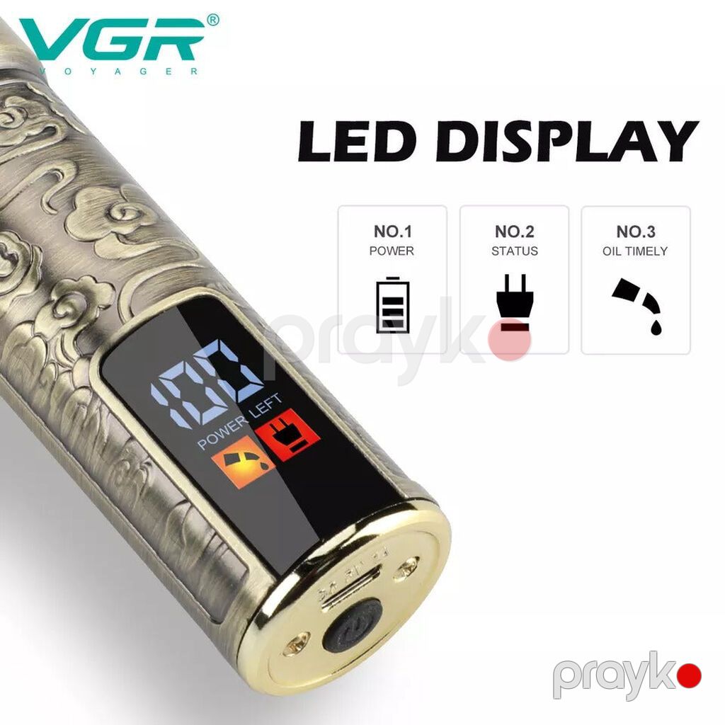 Taraş aparatl VGR 073 - 6500 RPM /1500MAH - 180 dəqiqə — Saç kəsmə maşınları, Bakı (6)