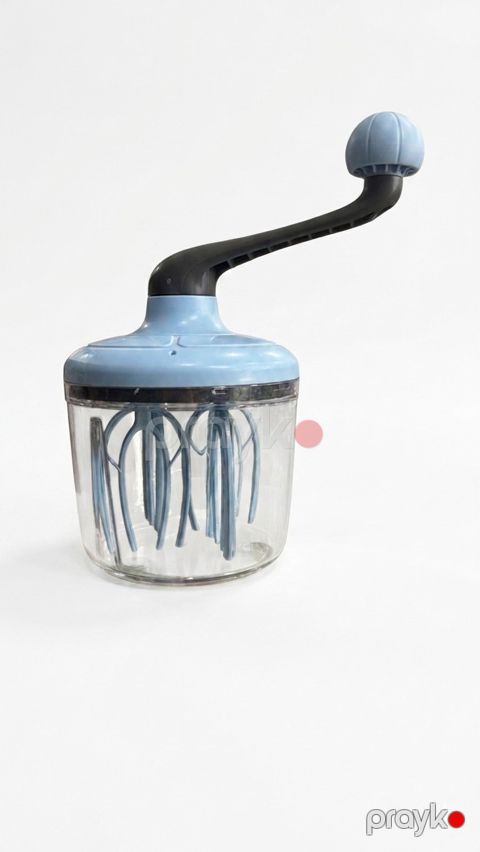 Yumurta üçün əl mikseri, plastik, mavi/şəffaf, 22x11 sm — Bakı