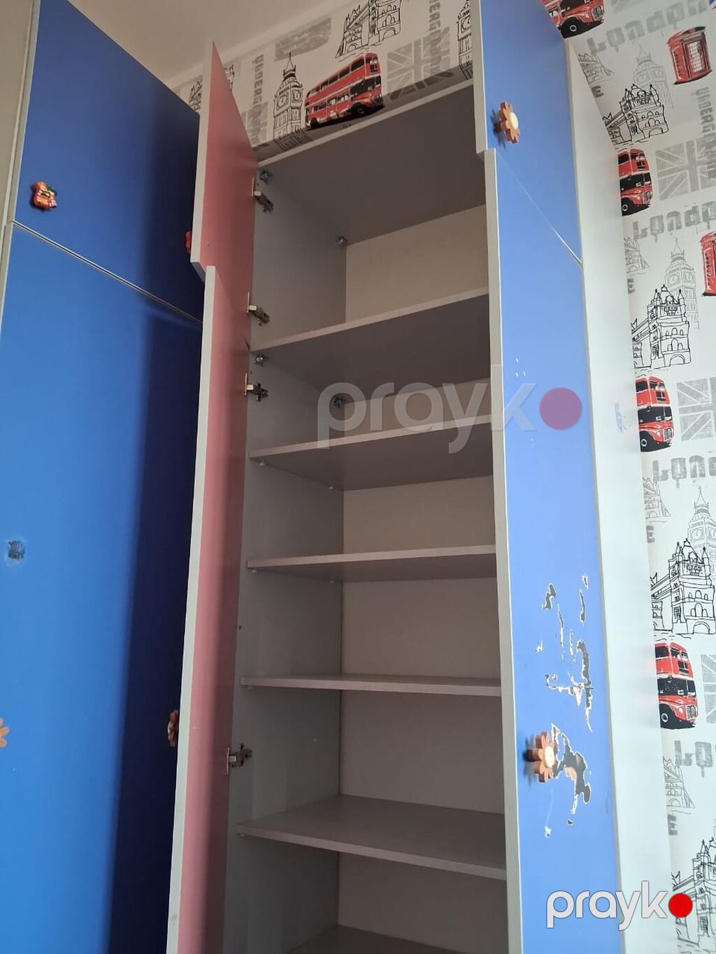 Uşaq otağı üçün modul mebel dəsti Tərkibi: - 3 qapılı künc şkaf — Uşaq mebeli dəstləri, Bakı (3)