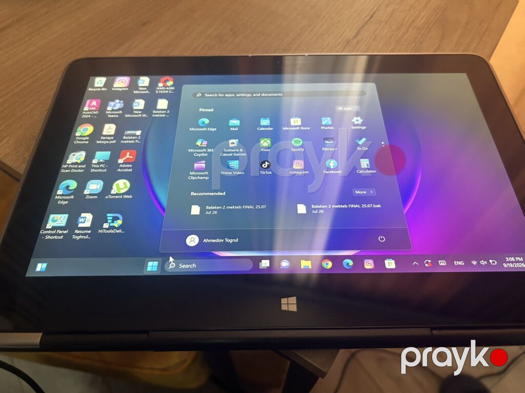 Dell XPS 11 2‑in‑1 Ultrabook -touchscreen, planşet kimi istifadə — Dell, Bakı (2)