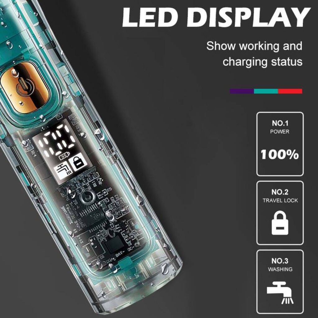 Trimmer VGR 961 - 6000RPM / 1200MAH - 180 Dəqiqə / Cord/Cordless — Saç kəsmə maşınları, Bakı (10)