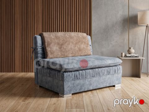 Divan, taxta/parça, boz, 86x118 sm — Bakı