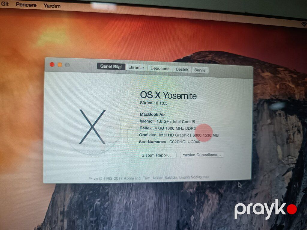 Apple MacBook Air A1466 2017 — Noutbuklar, Bakı (11)