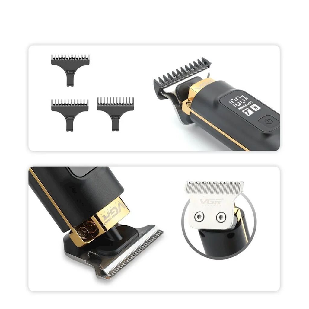 Trimmer VGR 985 - 2 Sürətli - 7500RPM / 1500MAH - 200 Dəqiqə — Saç kəsmə maşınları, Bakı (2)