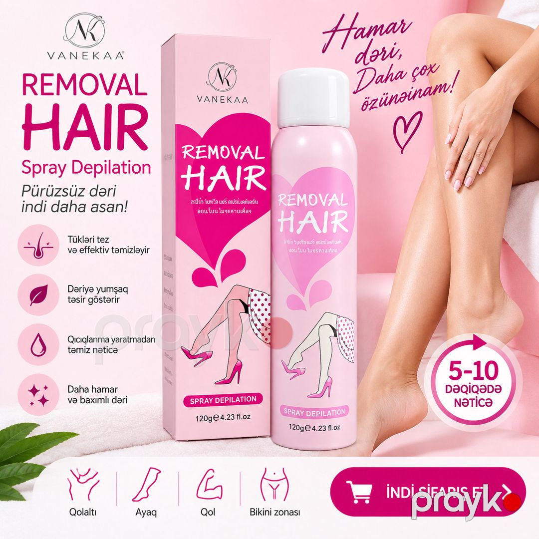 Depilyasiya üçün sprey Hair Removal, 120 ml — Mallar, Bakı (3)