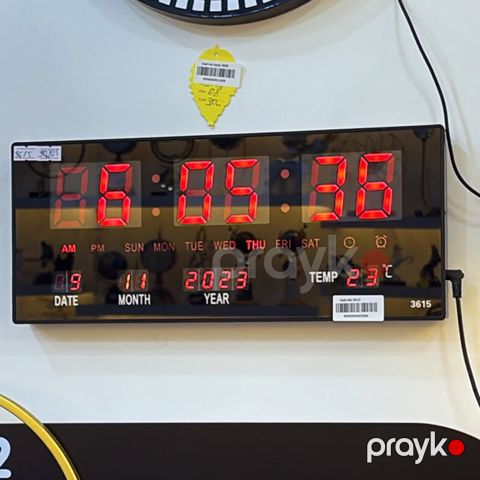 Elektron divar saatı 36x15 — Bakı