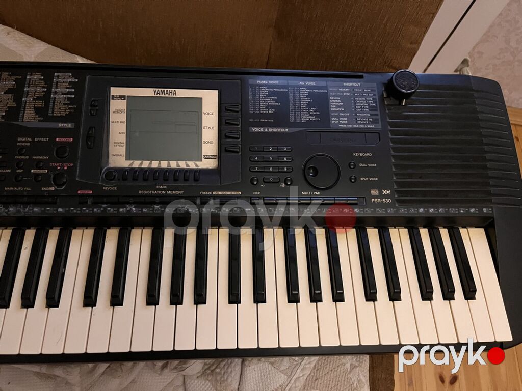 Yamaha PSR-530 aranjor klavye - 61 klaviş, toxunuşa həssas - Böyük — Pianino və digər klaviş alətləri, Mehdiabad (3)