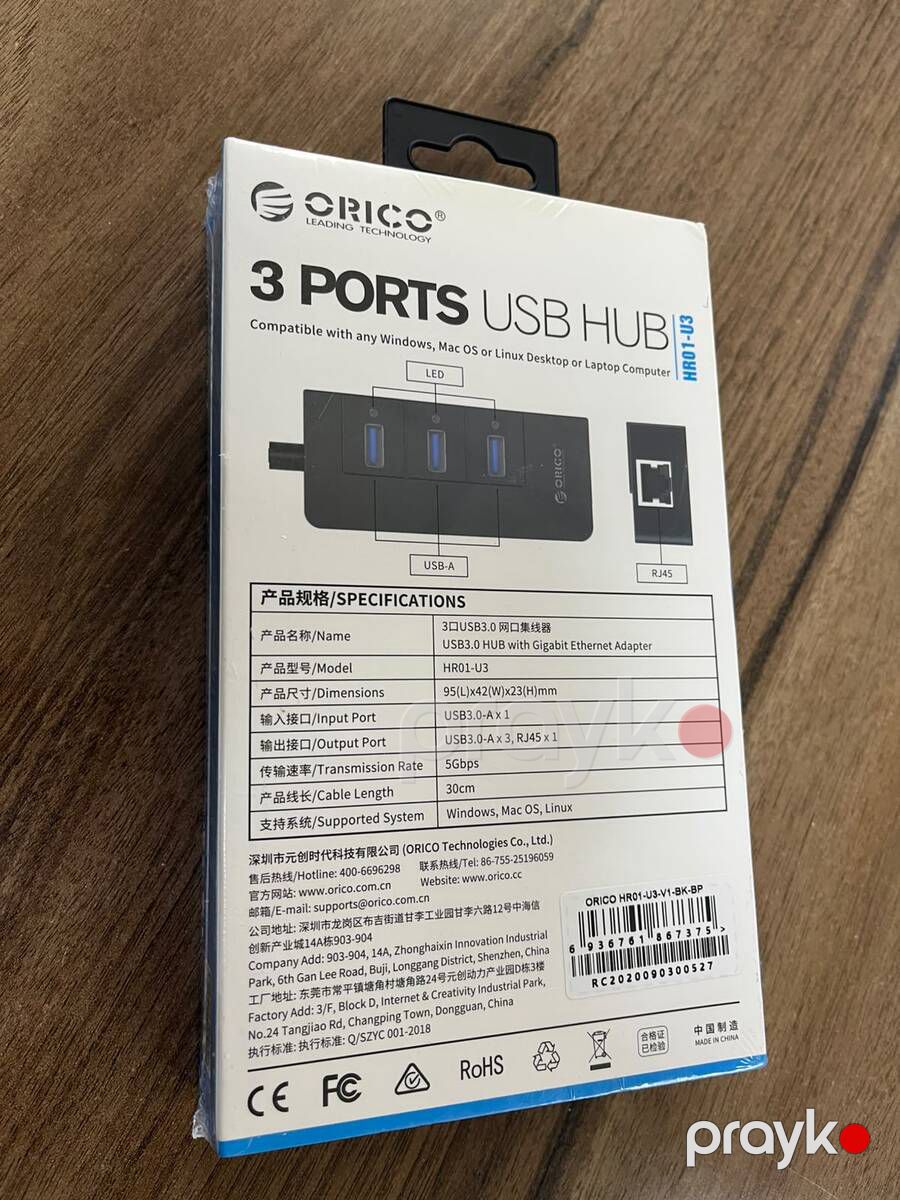 USB Hub Orico 3 port — Kompüterlər və noutbuklar, Bakı (2)