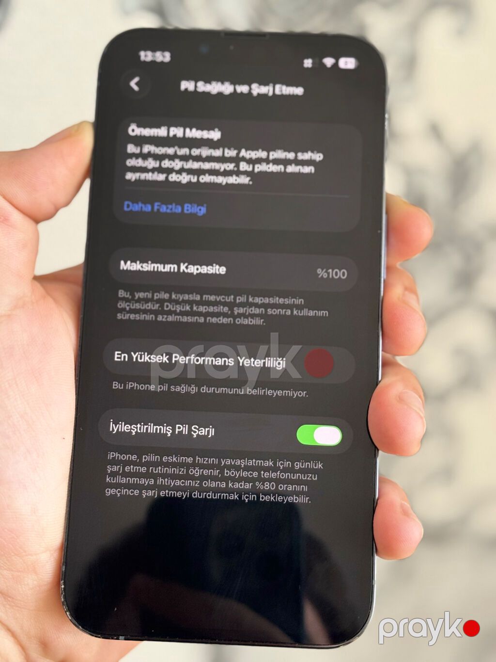 IPhone 13 Pro, 128 GB, Blue Titanium, Simsiz şarj, Face ID — Apple iPhone, Gəncə (8)