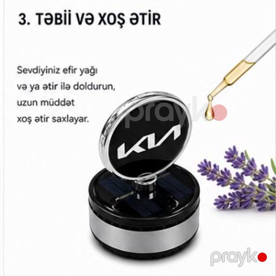 Günəş enerjisi ilə fırlanan Kia avtomobil ətirləndiricisi — Ehtiyat hissələri və aksesuarlar, Bakı (3)