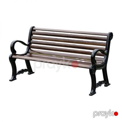 Bağ skamyası Foshan Brown, 1500x600x780 mm, MDF/metal — Bakı