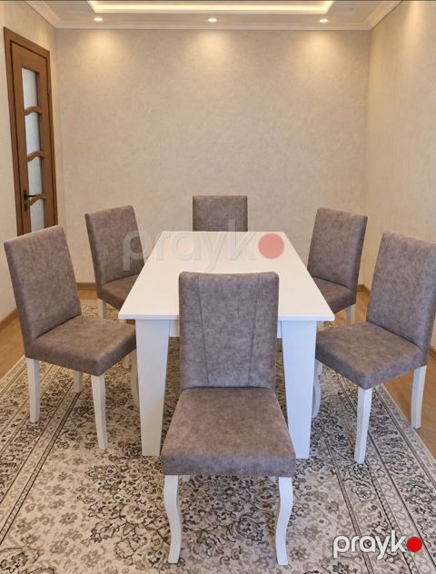 Qonaq otağı üçün, Yeni, Açılmayan, Dördbucaq masa, 6 stul — Bakı