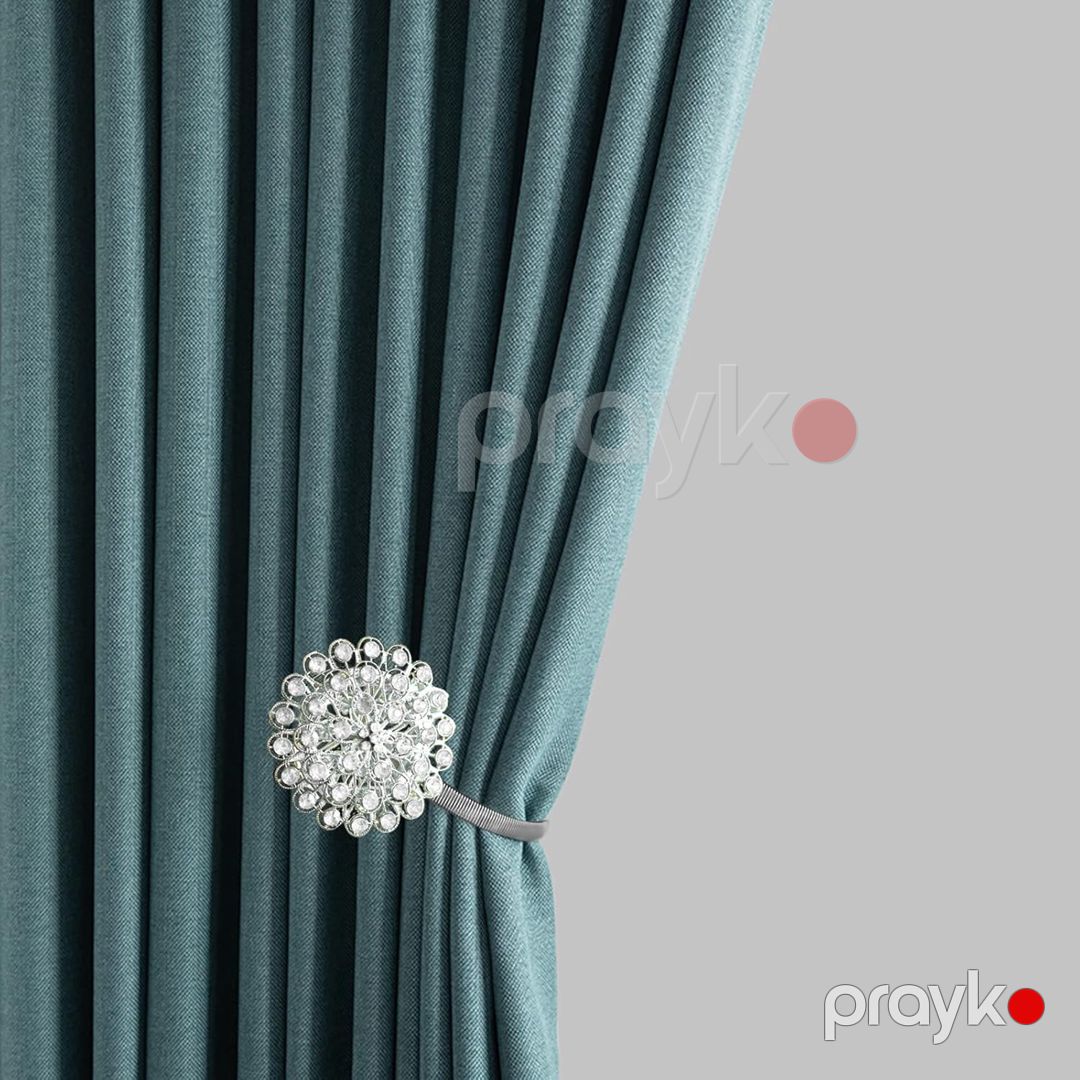 Pərdələr üçün maqnit, metal, gümüşü, 1 ədəd — Mallar, Bakı (2)