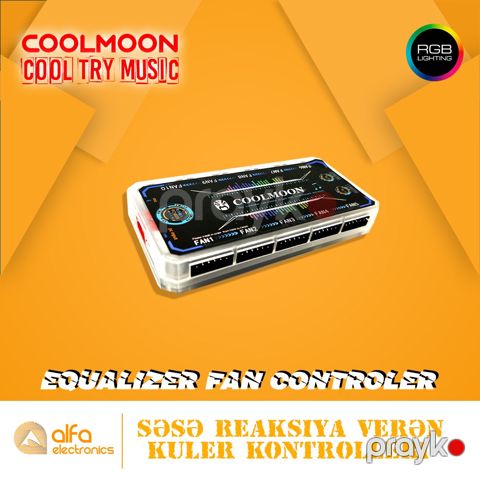 RGB Kuler "Coolmoon Cooltry" (Programable Cooler, Fan Controller) — Bakı