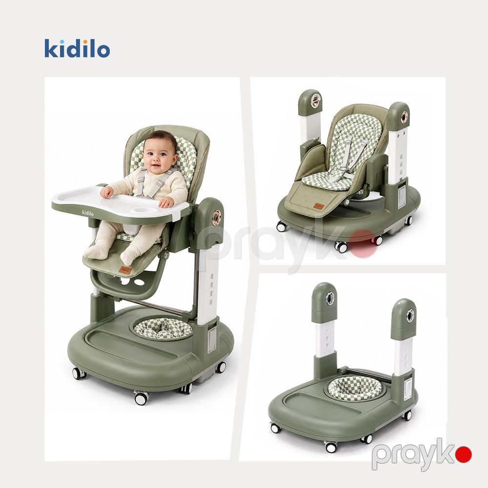 Uşaq yedizdirmə oturacağı Kidilo KD015, plastik, 6+ ay, yaşıl AB015 — Mallar, Bakı (2)
