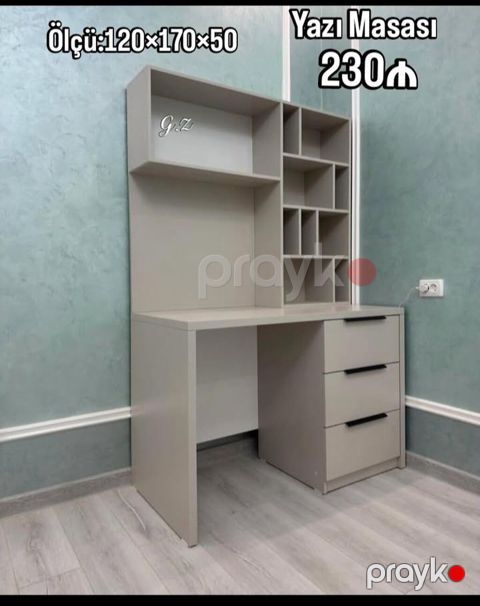 Yazı masası – 230₼ Ölçü: 120×170×50 sm - Minimalist dizaynlı, açıq — Digah