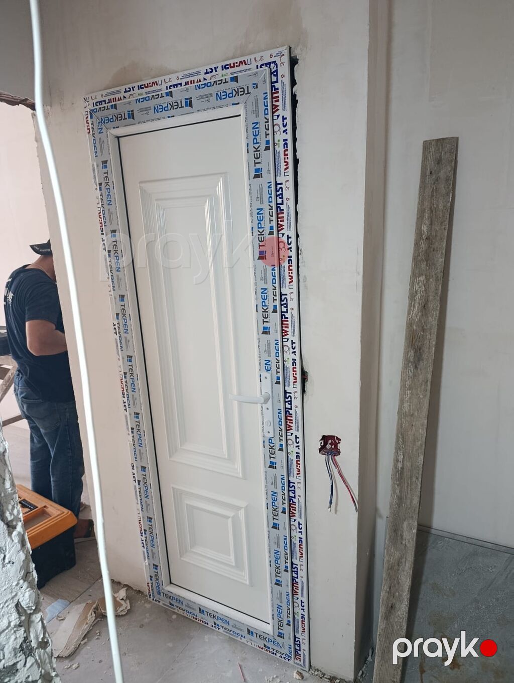 PVC qapılar – istehsal və quraşdırma - Material: PVC/profil — Pəncərələr, qapılar, balkonlar, Mehdiabad (6)