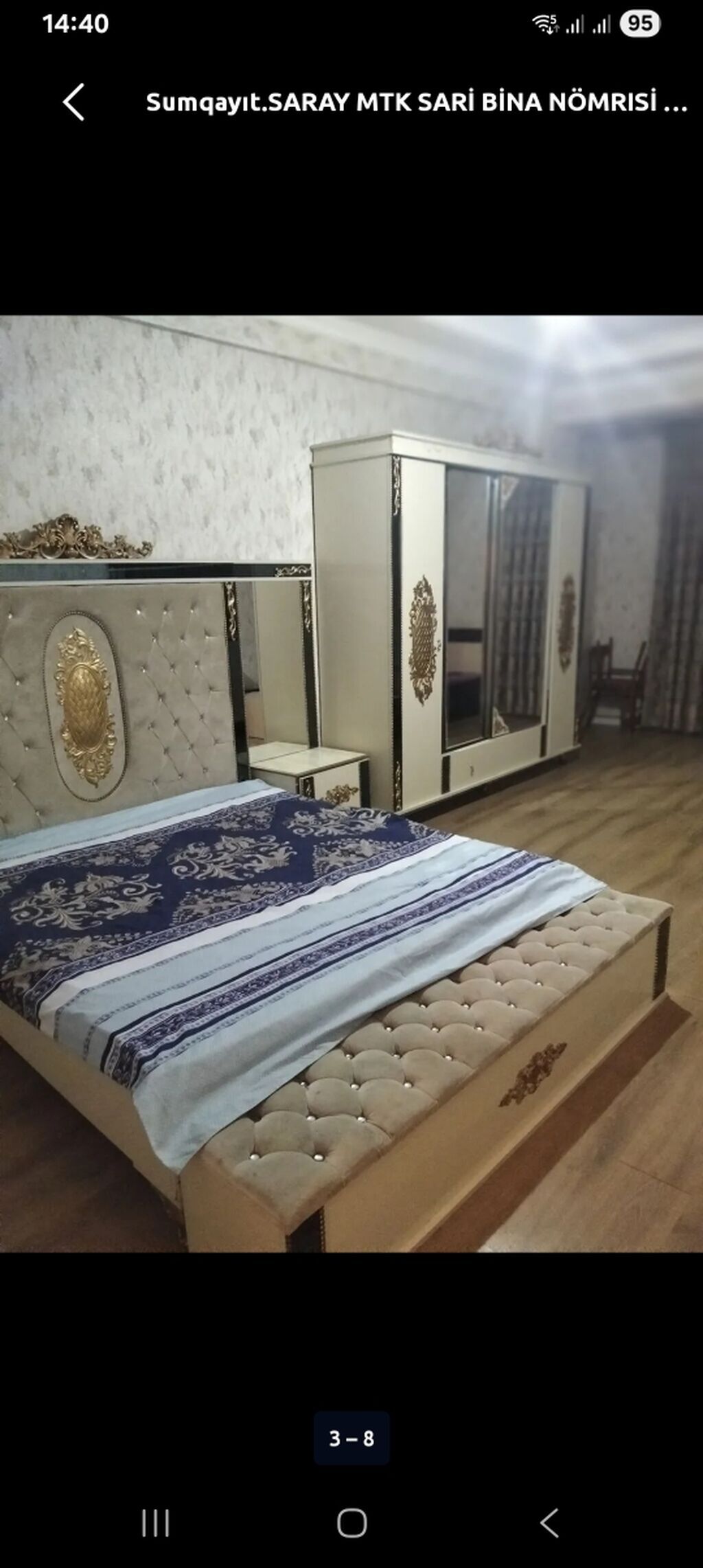 Sumqayıt, Saray MTK – geniş və tam mebellə təmin olunmuş 2 otaqlı — Mənzil, Sumqayıt (2)