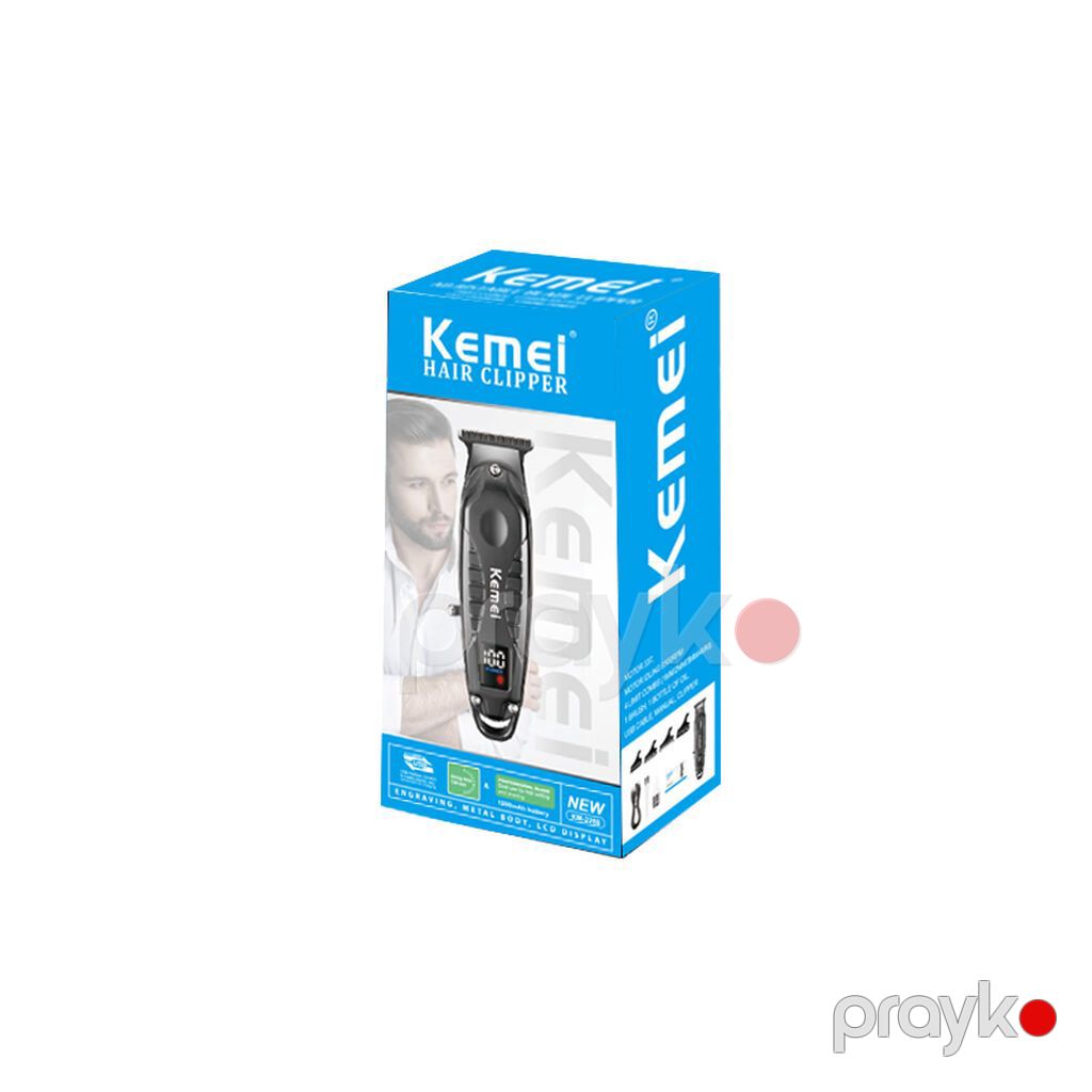 Trimmer Kemei 2293 - 1 Sürətli / 6500RPM / 1200MAH - 120 Dəqiqə / Typc — Saç kəsmə maşınları, Bakı (5)