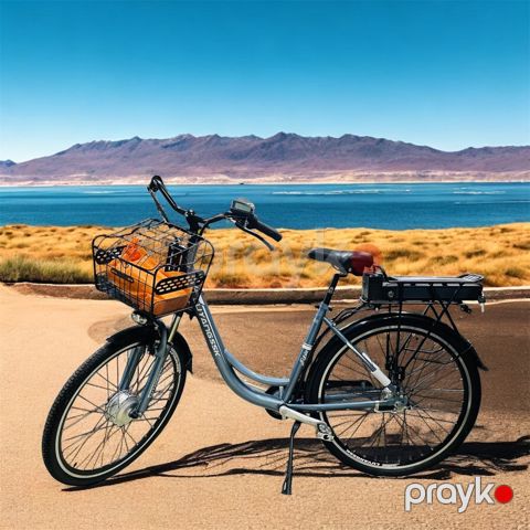 Elektrikli velosiped LuyangSSK, təkər ölçüsü 28", 36V 10A batareya, 250W motor, ön və arxa fənər, ön amartizator, əl və ayaq qaz sistemi, planitarka ftulka, 3 skors sistemi, siqnal, batareya şarj müdd — Bakı