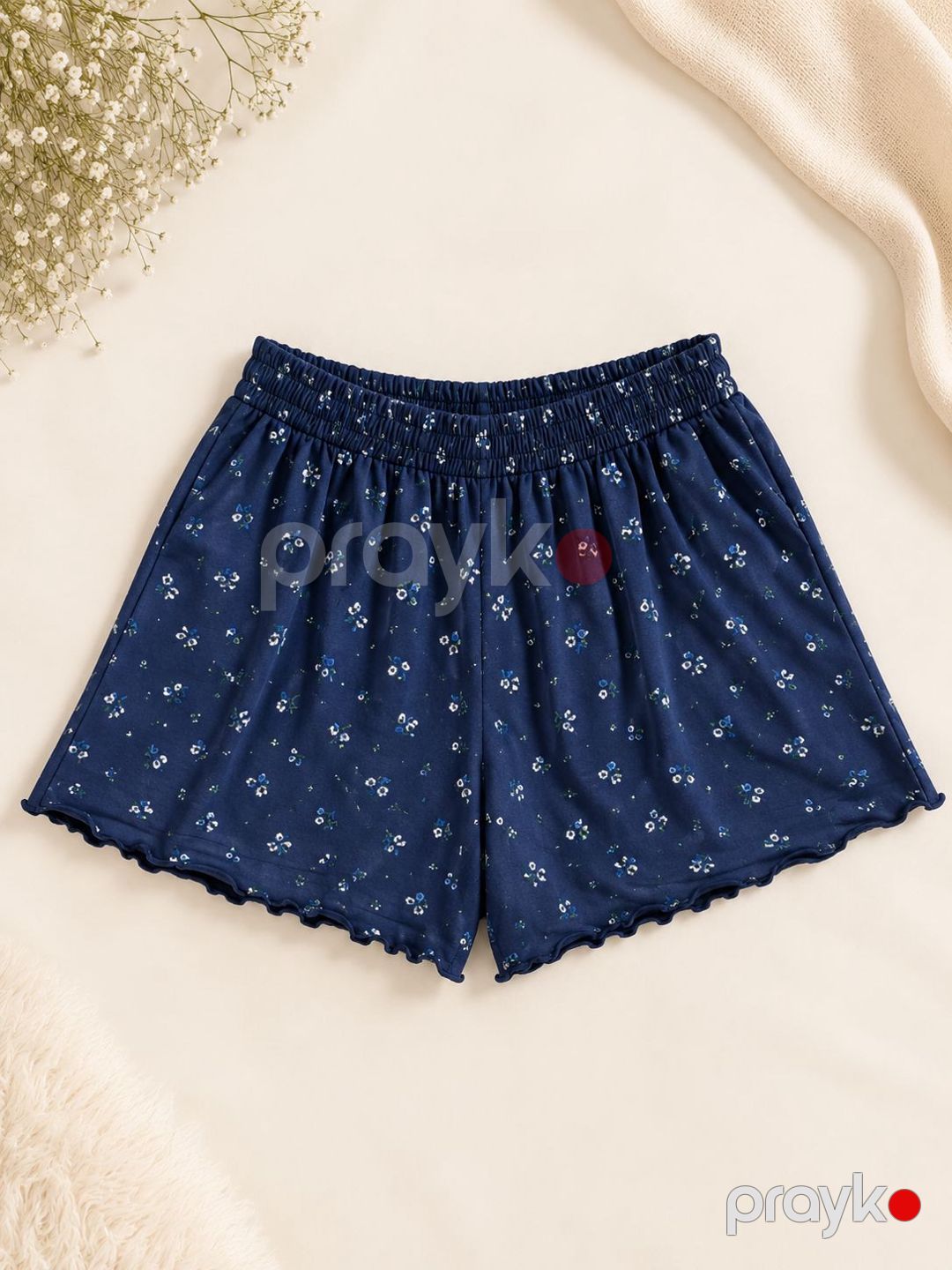 Şortlu pijama dəsti M90323, Göy, Pambıq, ölçü XL — Mallar, Bakı (3)