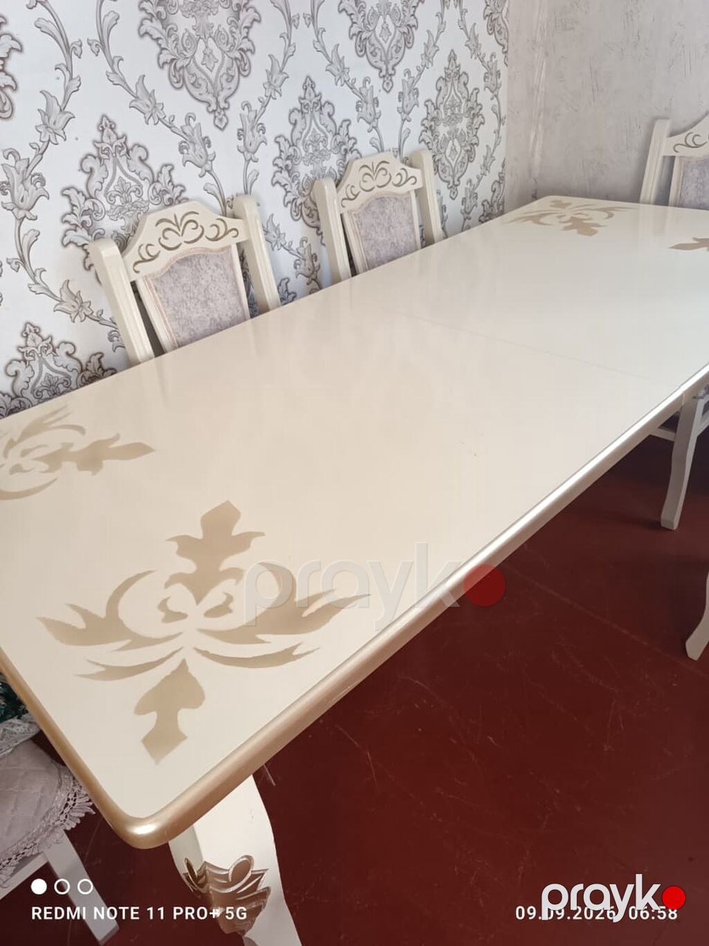 Masa (açilan) + 6 stul.370 azn. Temiz taxda el islemesi Hec bir — Masalar və stullar, Bakı (5)