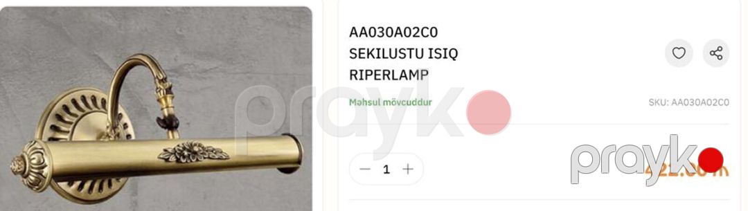 Divar çırağı Ripperlamp — İşıqlandırma, Bakı (3)