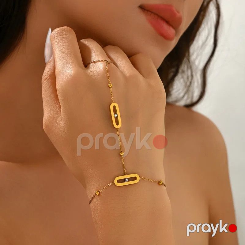 Qolbaq qadınlar üçün Elegant Hand Harness, polad — Mallar, Bakı (3)