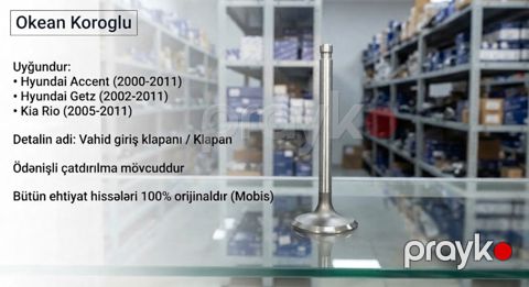Hyundai Accent, Elantra, Kia Rio, Ceed, Cerato mühərrik buraxılış klapanı — Bakı