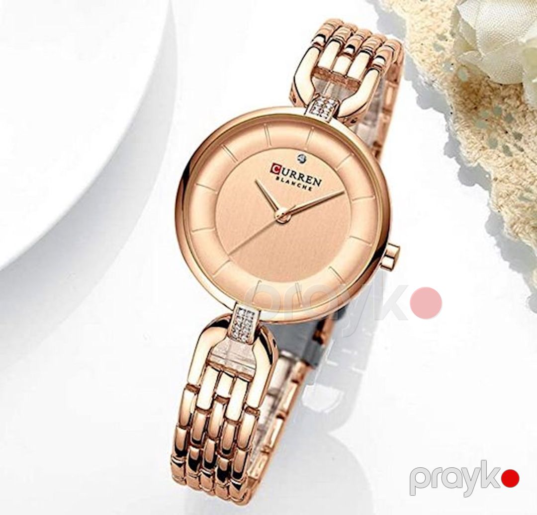 Qol saatı Curren C9052 Luxury Watches Çəhrayı qızıl — Mallar, Bakı (3)