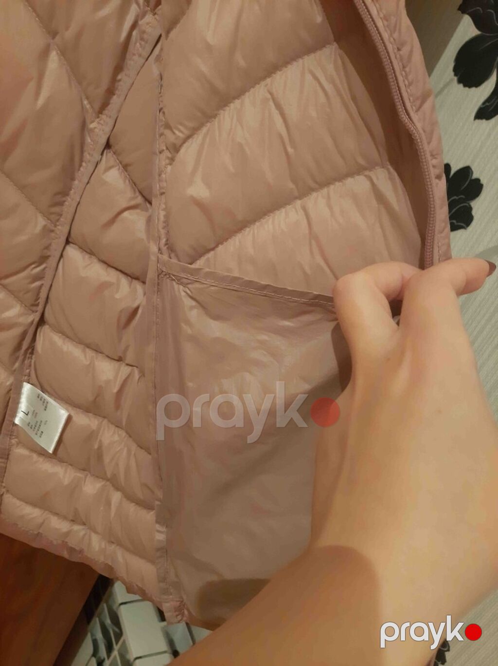 Qadın puff gödəkçə -M-L olcu, qalin deyil, payizliqdi - Rəng: toz — Jaketlər, Xırdalan (3)