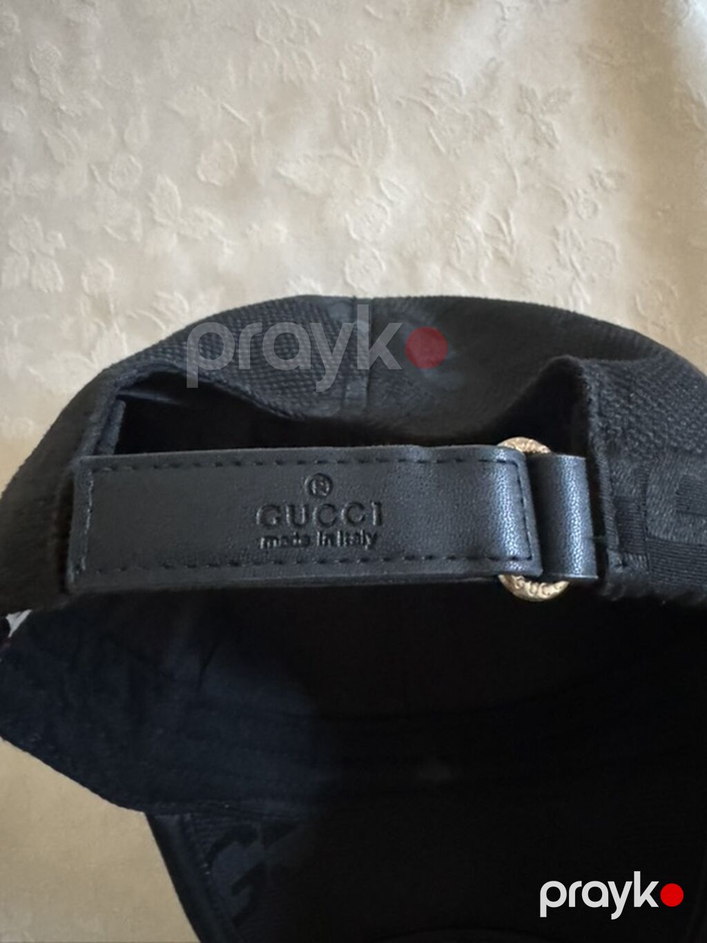 Guccı qara beyzbol papağı - Model: GG monoqram naxışlı qara papaq — Baş geyimi, Bakı (2)