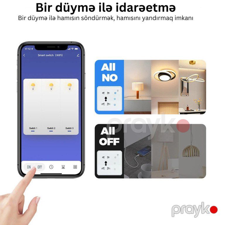 Ağıllı elektrik yuvası — Ağıllı ev və təhlükəsizlik, Bakı (4)