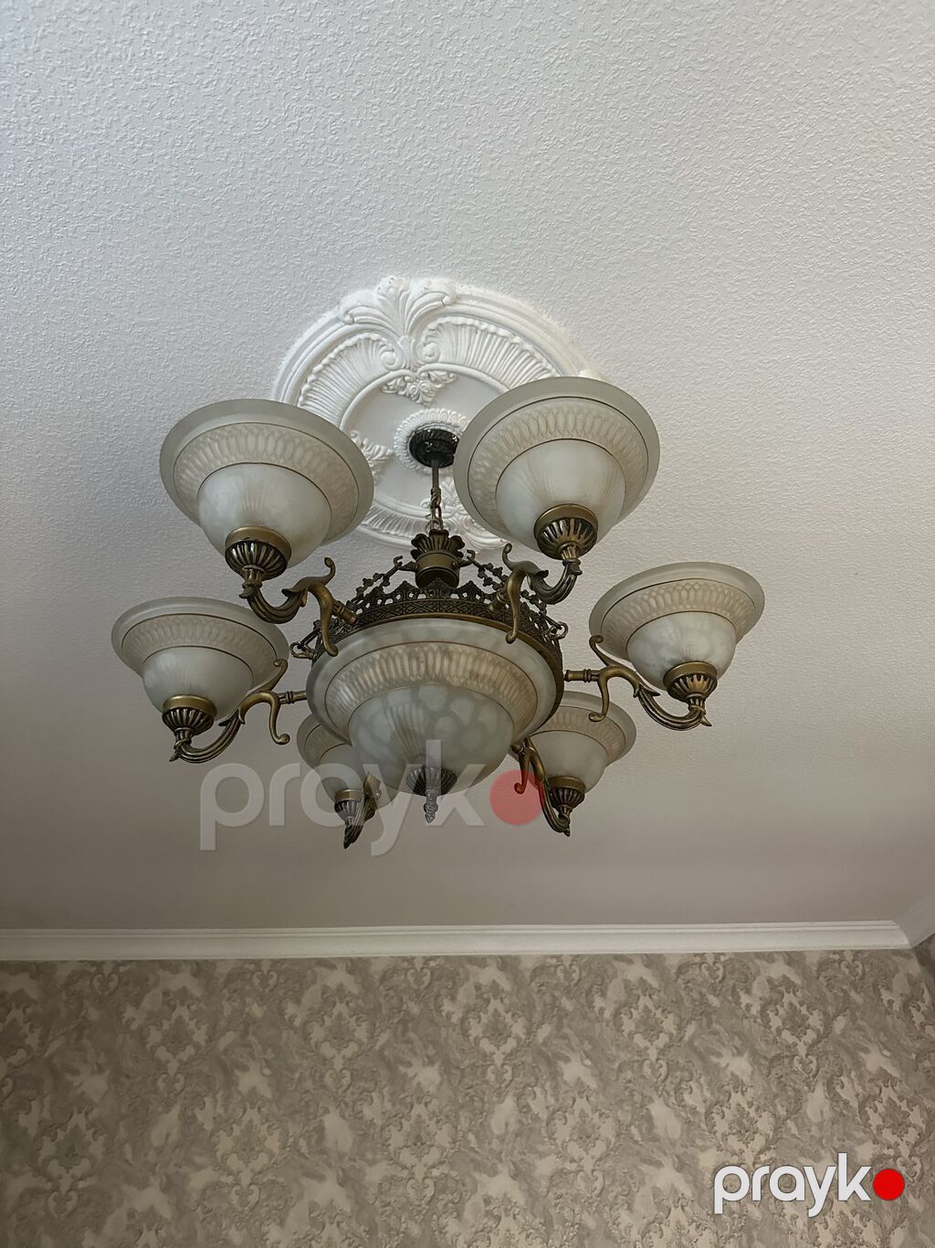 Çılçıraq, 7 lampa, Metal — Tavan is?qlar? v? cilc?raqlar, Masazır (4)