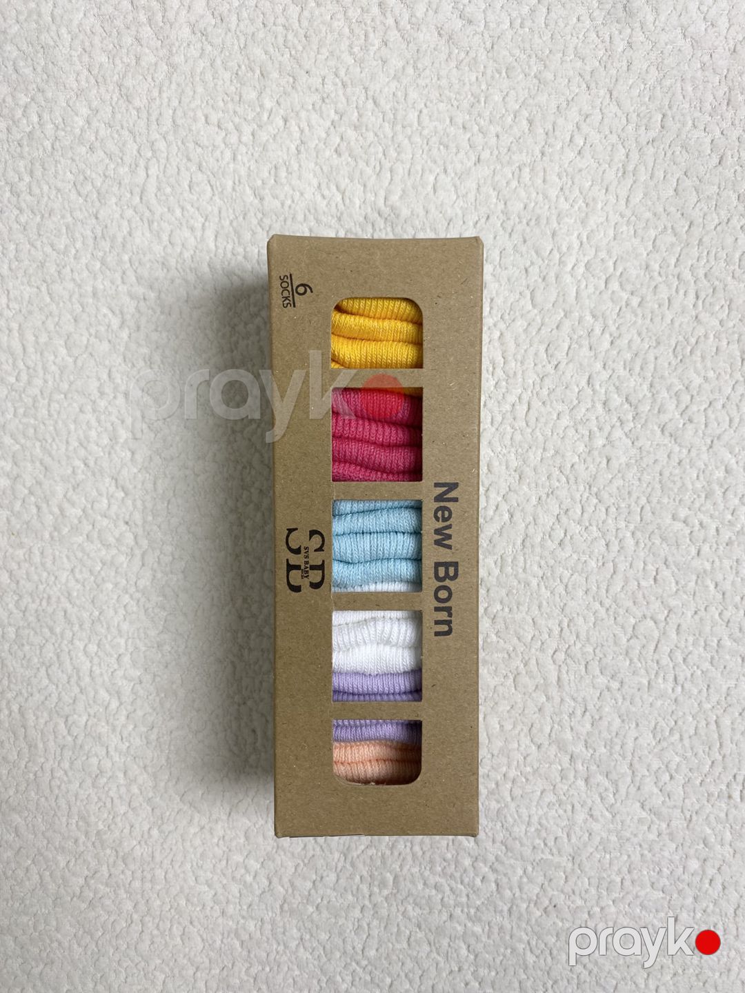 Uşaqlar üçün corab dəsti uniseks, pambıq, 0-6 ay, 6 cüt — Mallar, Bakı (2)