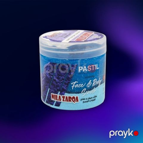 Bədən üçün skrab "Mavi mila tozu ilə", 520 ml, ağardıcı və təmizləyici - AR_PS0520 — Bakı