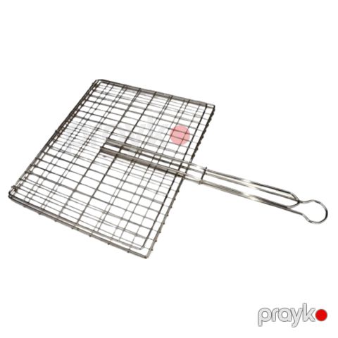 Mangal üçün barmaqlıq IL-1074, paslanmayan polad, 42x32 sm — Bakı