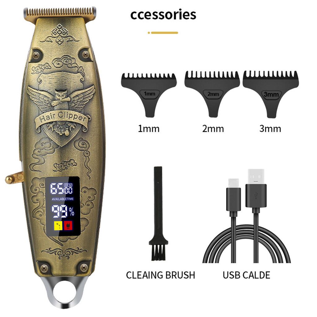 T5 / T9 Lion Professional Saç və Saqqal Qırxan Maşınka Metal Korpus — Saç kəsmə maşınları, Bakı (2)