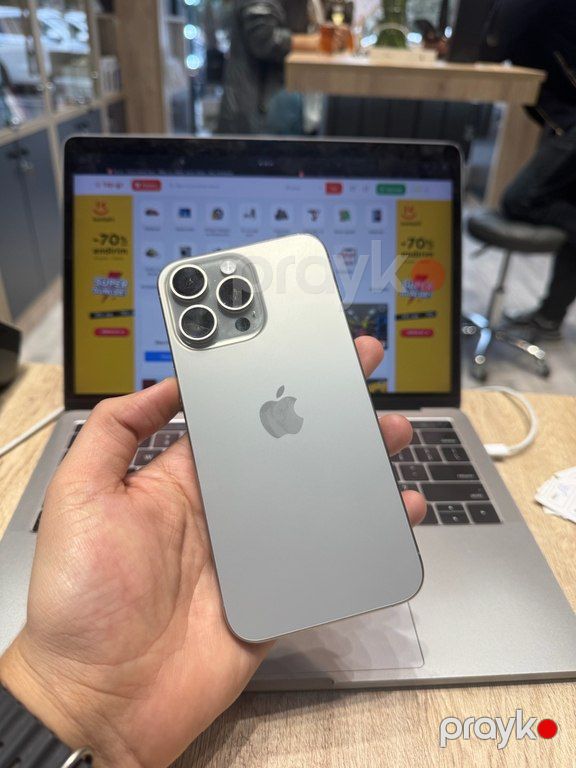 Apple iPhone 15 Pro Max Natural Titanium 512GB/8GB — Smartfonlar, Bakı (3)