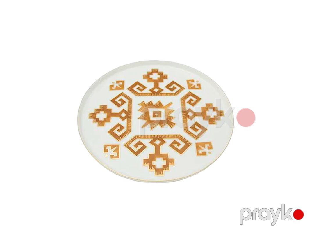 Boşqab Porland Arabesque 04ALM005989, farfor, ağ/qızılı, 18 sm — Mallar, Bakı (2)