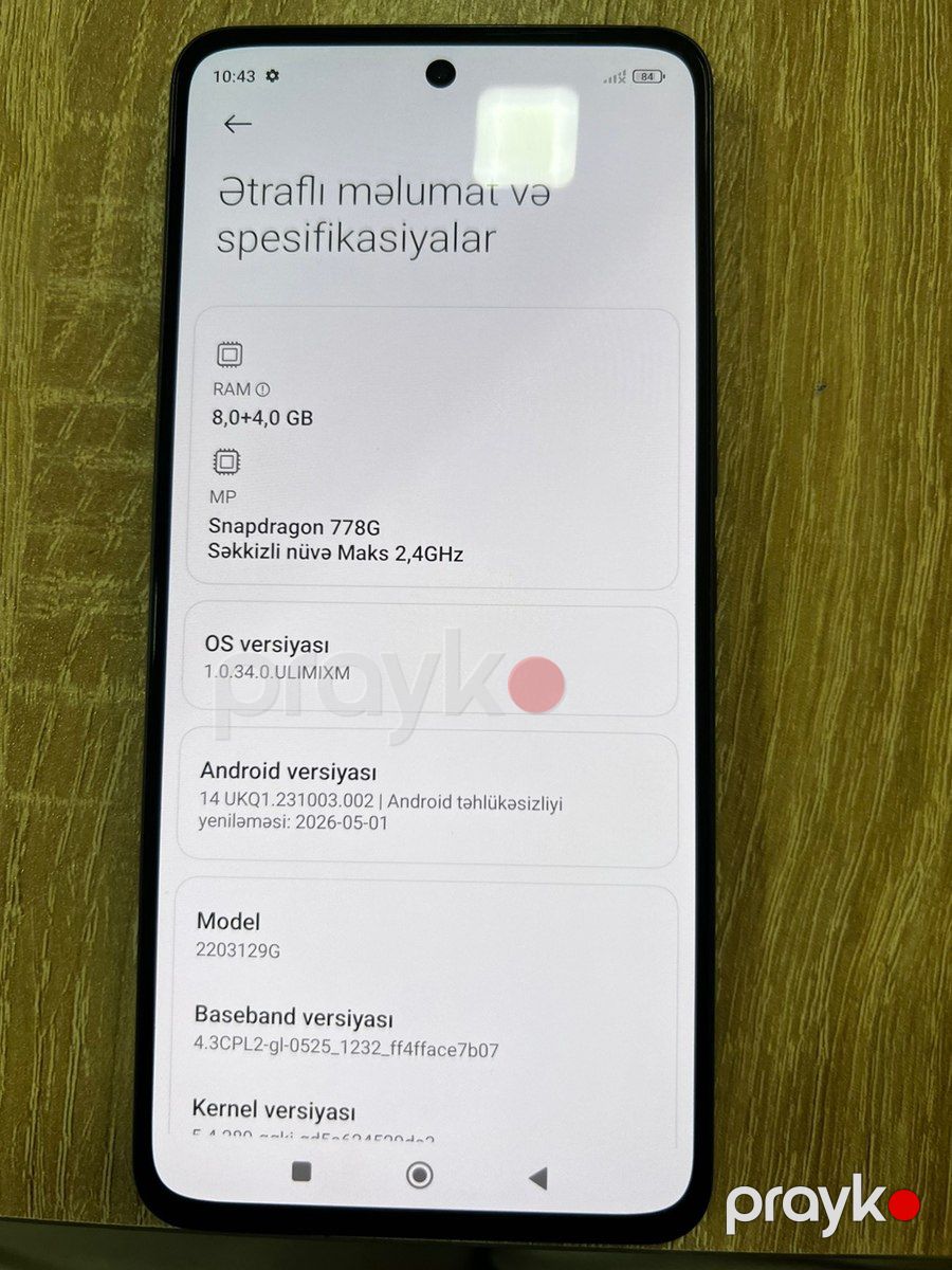 Xiaomi 12 Lite Black 128GB/8GB — Smartfonlar, Bakı (3)