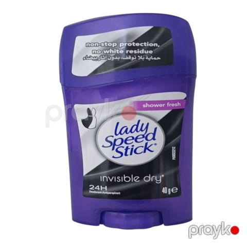 Dezodorant-antiperspirant Lady Speed Stick Shower Fresh Invisible Dry, qadınlar üçün, 40 ml — Bakı