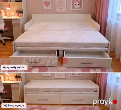 Uşaq otagi ucun divan + 2 neferlik taxt .Alti siyirmeli eni 150 — Digah