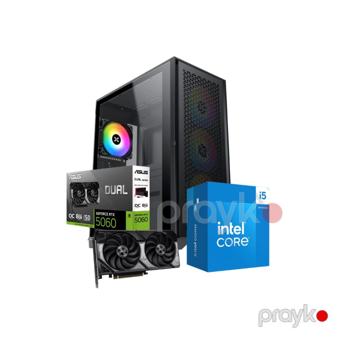 HyperCore Gaming PC- RTX 5060, İ5-14400 — Masaüstü kompüterlər, Bakı (2)