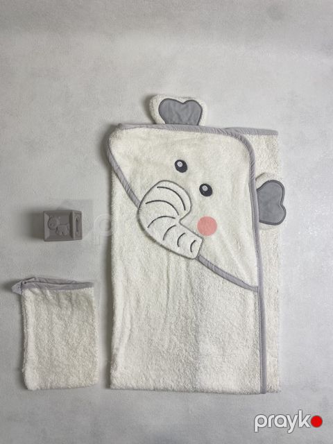 Uşaq dəsmalı No brand, Dəst, Pambıq, 75x80 sm, Ağ — Bakı